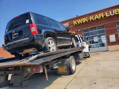 Tow Truck with SUV